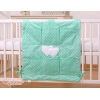 Organiseur pour Lit de Bébé Menthe à Pois Cœurs