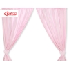 Paire de Rideaux de Chambre de Bébé Rose Cœurs