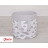 Panier à Jouets Double Face L Gris Des Nuages