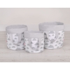 Panier à Jouets Double Face L Gris Des Nuages