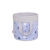 Panier à Jouets Double Face M Bleu Gris étoiles