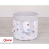 Panier à Jouets Double Face M Gris Bleu étoiles