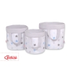 Panier à Jouets Double Face M Gris Bleu étoiles