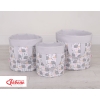 Panier à Jouets Double Face M Gris Hérissons