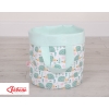 Panier à Jouets Double Face M Menthe Hérissons