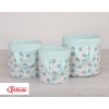 Panier à Jouets Double Face M Menthe Hérissons