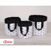 Panier à Jouets Double Face M Noir