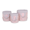 Panier à Jouets Double Face M Rose Gris Ballerines