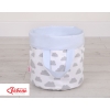 Panier à Jouets Double Face S Gris Bleu Des Nuages