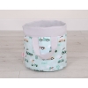 Panier à Jouets Double Face S Menthe Gris Lapins
