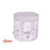 Panier à Jouets Double Face S Rose Gris étoiles