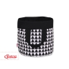 Panier en Tissu Coton pour Ranger Produits et Jouets M Noir