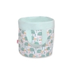 Panier en Tissu Coton pour Ranger Produits et Jouets S Menthe Hérissons