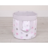 Paniers de Rangement L Rose Gris étoiles