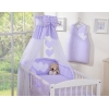 Parure de Linge  Lit Bébé 11 pcs Ciel Lila Cœurs