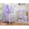 Parure de Linge  Lit Bébé 11 pcs Ciel Lila Cœurs