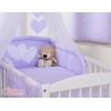 Parure de Linge  Lit Bébé 11 pcs Ciel Lila Cœurs