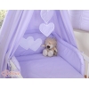 Parure de Linge  Lit Bébé 11 pcs Ciel Lila Cœurs
