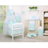 Parure pour Lit Bébé Tour Ciel 11 pcs Menthe Prince / Princess