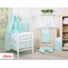 Parure pour Lit Bébé Tour Ciel 11 pcs Menthe Prince / Princess