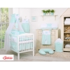 Parure pour Lit Bébé Tour Ciel 11 pcs Menthe Prince / Princess