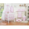 Parure de Linge  Lit Bébé 11 pcs Ciel Rose à Carreaux Cœurs