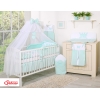 Parure de Linge  Lit Bébé 11 pcs  Moustiquaire Menthe Prince / Princess