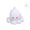 Peluche Pieuvre avec Hochet pour de Bébé Blanc