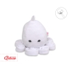 Peluche Pieuvre avec Hochet pour de Bébé Blanc