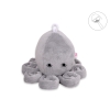 Peluche Pieuvre avec Hochet pour de Bébé Gris