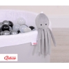 Peluche Pieuvre avec Hochet pour de Bébé Gris