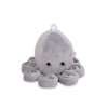 Peluche Pieuvre avec Hochet pour de Bébé Gris
