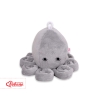 Peluche Pieuvre avec Hochet pour de Bébé Gris