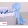 Pieuvre Câlins avec Hochet  Bleu
