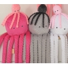 Pieuvre Câlins avec Hochet  Rose Poussiéreux