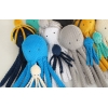 Pieuvre Câlins avec Hochet  Turquoise