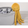 Pieuvre en Peluche avec Hochet Miel
