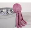 Pieuvre en Peluche avec Hochet Rose Poussiéreux