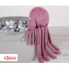 Pieuvre en Peluche avec Hochet Rose Poussiéreux