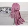 Pieuvre en Peluche avec Hochet Rose Poussiéreux