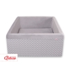 Piscine à Balle pour Enfant - Balles Non-incluses Gris à Pois