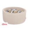 Piscine à balles Beige Minky avec balles 200pcs