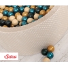 Piscine à balles Beige Minky avec balles 200pcs