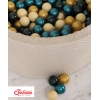 Piscine à balles Beige Minky avec balles 200pcs