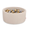 Piscine à balles Beige Minky avec balles 200pcs