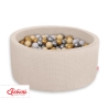 Piscine à balles Beige Minky avec balles 200pcs