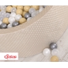 Piscine à balles Beige Minky avec balles 200pcs