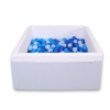 Carrée Piscine à Balles Minky 200pcs Bleu