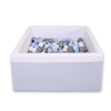 Carrée Piscine à Balles Minky 200pcs Bleu