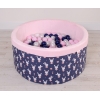 Piscine à Balles Minky 200pcs Bleu Lapins